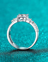 Moissanite Double Layered Ring