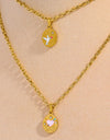 Stainless Steel 18K Gold-Plated Necklace