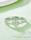 Moissanite 925 Sterling Silver Solitaire Ring