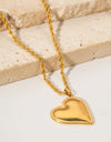 Heart Pendant Copper Necklace