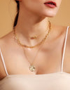 18K Gold Plated 3-Piece Pendant Necklace Set