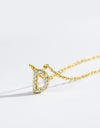 A To F Zircon 925 Sterling Silver Necklace