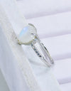 Heart-Shaped Natural Moonstone Ring