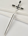 Zircon 925 Sterling Silver Sword Single Ear Jacket Earring