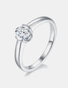 Moissanite 925 Sterling Silver Solitaire Ring