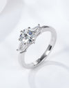 Loyal Love 1 Carat Moissanite Platinum-Plated Ring