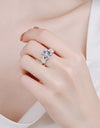 Perfect Days 3 Carat Moissanite Sterling Silver Ring