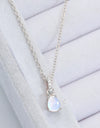 Moonstone Teardrop Pendant Necklace