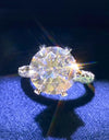 Forever Love Side Stone 5 Carat Moissanite Ring