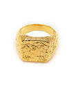 Textured Gold-Plated Ring