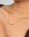 925 Sterling Silver Rainbow Cubic Zirconia Necklace