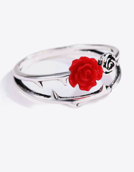 Rose Zinc Alloy Ring