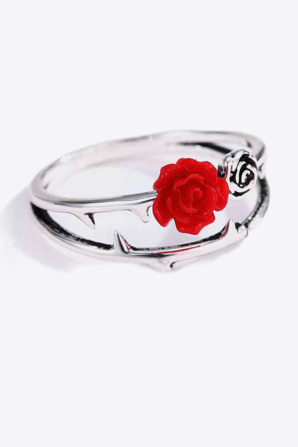 Rose Zinc Alloy Ring