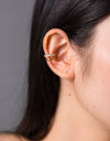 Zircon Double-Layered Single Cuff Earring