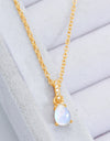 Moonstone Teardrop Pendant Necklace