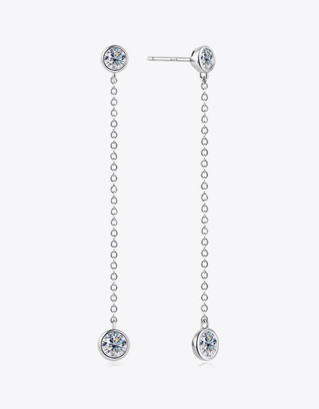 Moissanite Chain Earrings