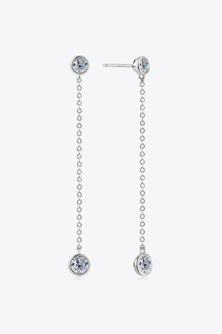 Moissanite Chain Earrings