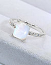 Square Moonstone Ring