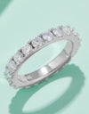 2.3 Carat Moissanite 925 Sterling Silver Eternity Ring