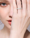 Can't Stop Your Shine Moissanite Platinum-Plated Ring