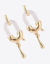 Contrast Zinc Alloy Earrings