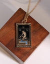 Tarot Card Pendant Stainless Steel Necklace