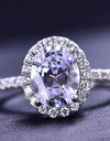 2 Carat Moissanite Platinum-Plated Ring