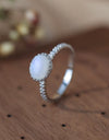 Moonstone 925 Sterling Silver Ring