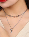 Cross Pendant 925 Sterling Silver Necklace