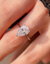 Classic Teardrop 2 Carat Moissanite Ring