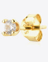 Zircon 925 Sterling Silver Stud Earrings