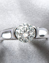 Looking Good 2 Carat Moissanite Platinum-Plated Ring