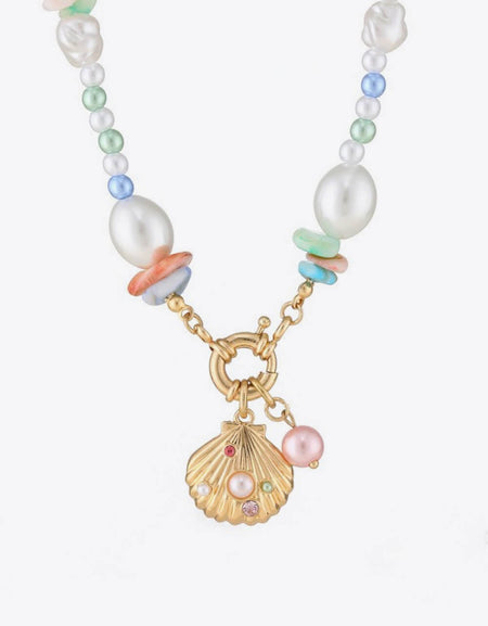 Colorful Synthetic Pearl Necklace