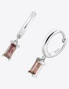 Zircon Huggie Drop Earrings