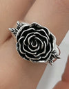 Rose 18K Silver-Plated Ring