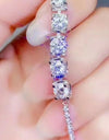 5 Carat Moissanite Lobster Clasp Bracelet