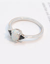 Contrast 925 Sterling Silver Opal Ring