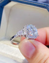 3 Carat Moissanite 925 Sterling Silver Ring