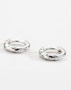 925 Sterling Silver Huggie Earrings