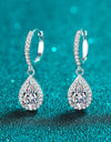 Moissanite Teardrop Earrings