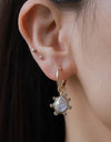 Rhinestone Decor Drop Earrings