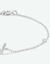 V To Z Zircon 925 Sterling Silver Bracelet