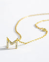 L To P Zircon 925 Sterling Silver Necklace