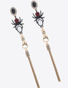 18K Gold-Plated Spider Drop Earrings