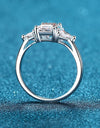 3 Carat Moissanite 925 Sterling Silver Rhodium-Plated Ring