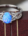 Crisscross 4-Prong Opal Ring