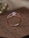 Moonstone Heart 925 Sterling Silver Ring