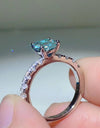 Future Style 1 Carat Moissanite Side Stone Ring