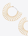 5-Pair Wholesale 18K Gold-Plated Cutout Earrings