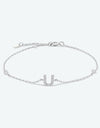 Q To U Zircon 925 Sterling Silver Bracelet